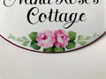 Cottage sign Roses, Personalized House Name Sign