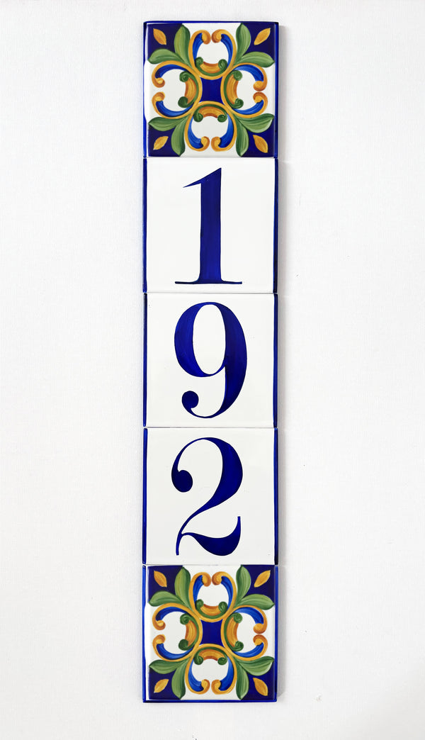 Custom Address Sign, Ceramic House Numbers, Talavera Tiles