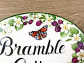 Custom cottage house sign, Bramble garden decor