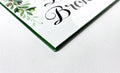 edge detail of a ceramic tile hand-painted in green color