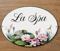 Lotus House Sign | Lily Door Plaque
