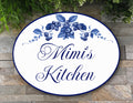 Kitchen Sign Blueberry, Decorative Wall Plaque
