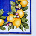 Lemon Wall Mural, Hand Painted Ceramic Tiles