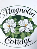 Personalized Cottage House Sign | Ceramic house plaque Magnolia