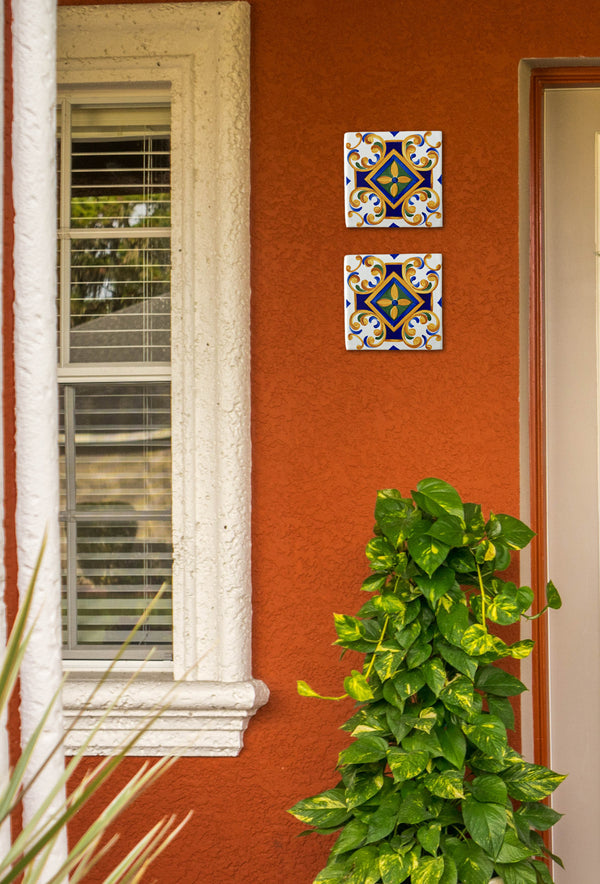 decorative tiles for front door, talavera