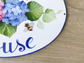 Hydrangea House name Sign, Garden plaque