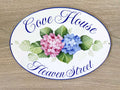 Hydrangea House name Sign, Garden plaque