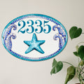 Custom House number Plaques | Starfish Beach Decor