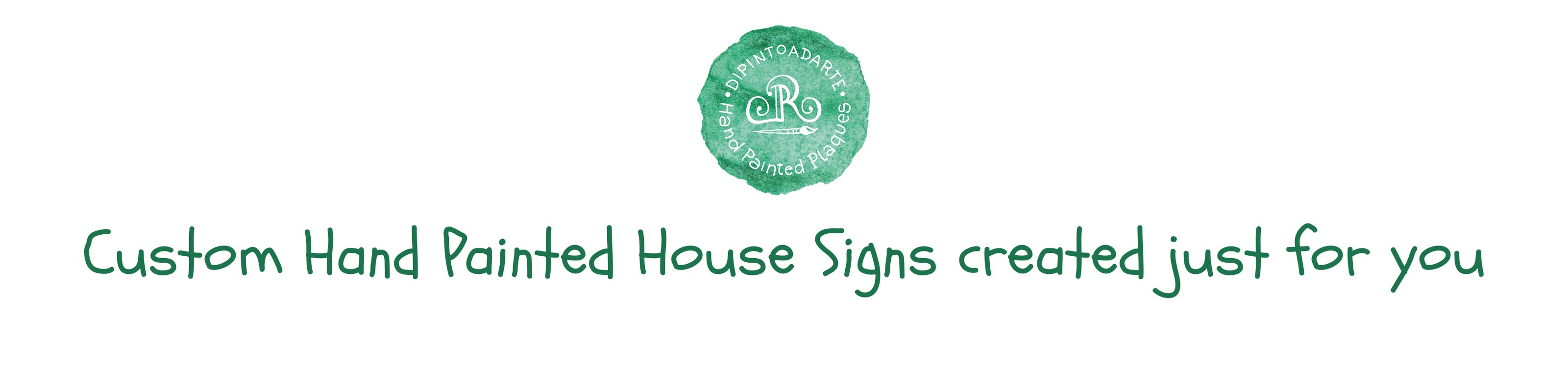 Custom Ceramic House Signs, Address Plaques & House Numbers– Dipinto Ad ...