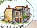 Targa personalizzata con il ritratto della casa