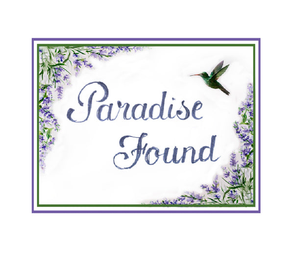 Custom Lavender House Sign | Ceramic Name Plaque for Outdoor