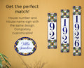 Custom House Numbers Tile, Ceramic Address Sign, Italian designs