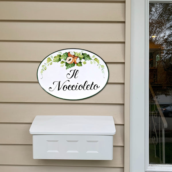 Personalized Guest Room Door Sign, Hazelnut House Plaque