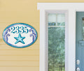 Custom House number Plaques | Starfish Beach Decor