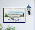 Hand-Painted Custom House Portrait | Ceramic Tile mural