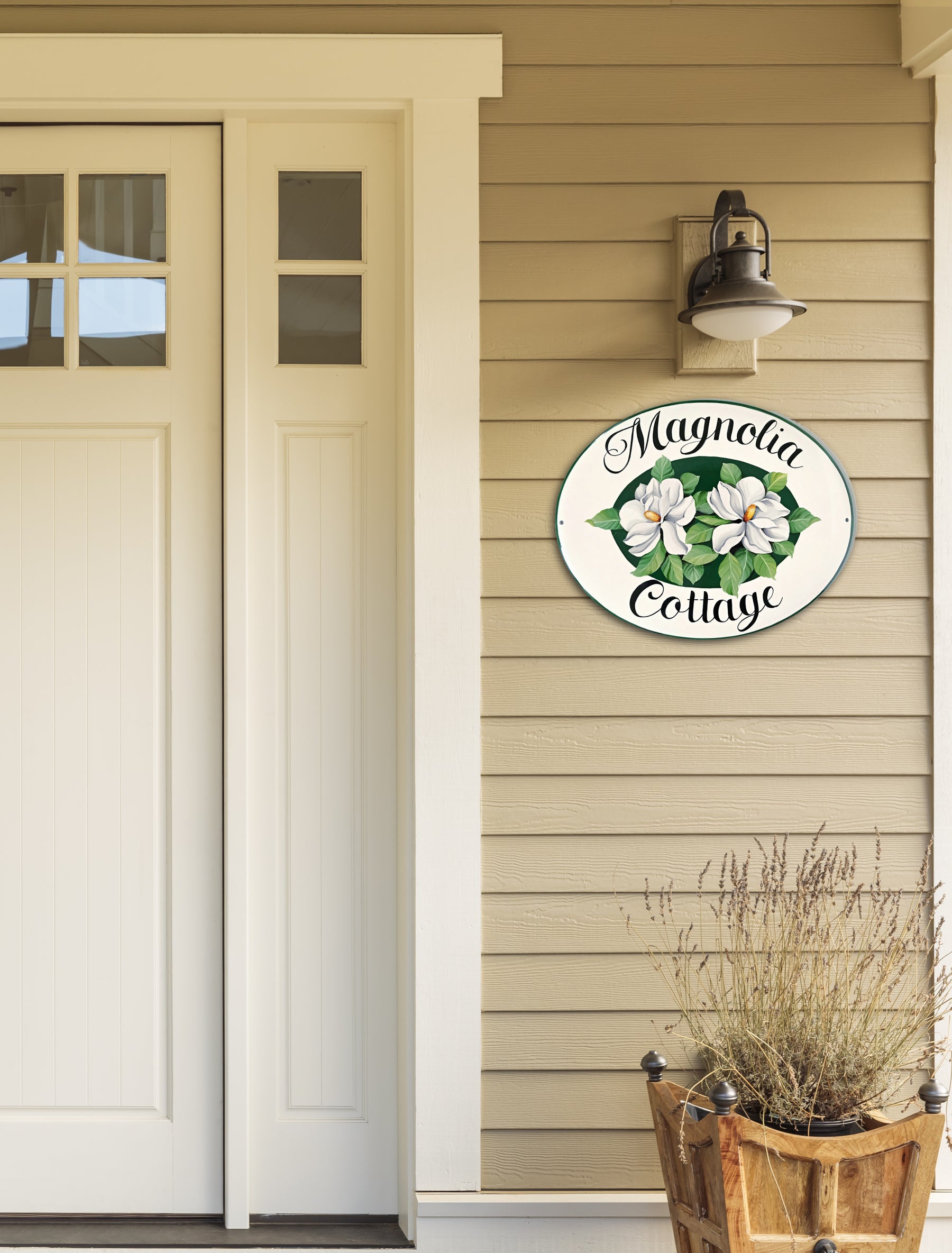 Magnolia Sign Magnolia Outdoor Sign | House Name Plaque– Dipinto Ad Arte