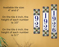 Talavera Address Tiles, Custom Ceramic House Numbers