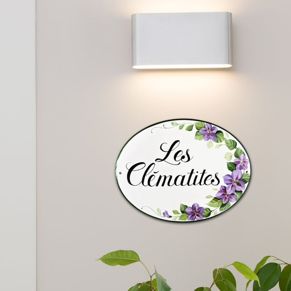 Custom Door Sign | Ceramic Name Plaque Outdoor