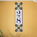 Custom House Numbers Tile, Ceramic Address Sign, Italian designs