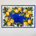 Lemon Wall Mural, Hand Painted Ceramic Tiles