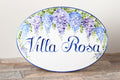 Custom Wisteria Outdoor Sign for Villa or Garden