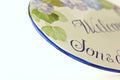 Address Sign with Names hand painted with Bluebells