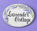 Lavender Front Door Sign, Cottagecore Garden Decor