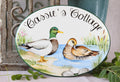 cottage sign with ducks