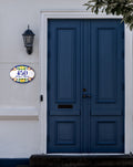 Personalized Address Sign with Positano Lemons, Ceramic House Number, Amalfi Style