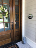 Magnolia House Numbers, Black Address Plaque for Front Door