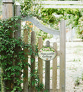 Targa con fiori per porta di ingresso, mattonella decorativa in ceramica da esterno