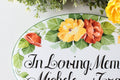 Memorial Garden Plaque, Loving Memory Sign with Roses