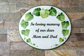 Dedication Garden Plaque with Ivy, In Honor of Loved Ones Sign