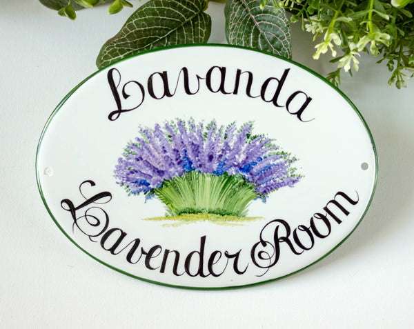lavender door sign