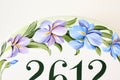 Custom House Numbers | Iris Flowers | Home address sign